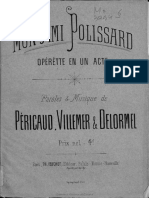 Pericaud& Villemer& Delormel - Mon Ami Polissard Musica Notada Un Acte (1877)