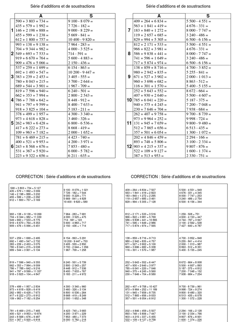 Math Exercises for Students | PDF