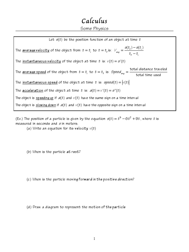 Physics 101 | PDF