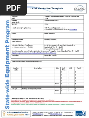 LCGP Quote Template