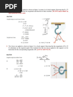 Truss Analysis: Problems and Solutions | PDF | Truss | Force