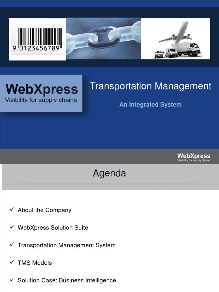 WebXpress TMS Implementation Overview | PDF | Cargo | Delivery (Commerce)