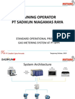 Training Operator PT Sadikun Niagamas Raya: Standard Operational Procedure Gas Metering System at PT Bppi