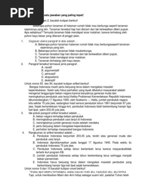 Bank Soal 01 Bahasa Indonesia Slta Amin Yusuf Pdf