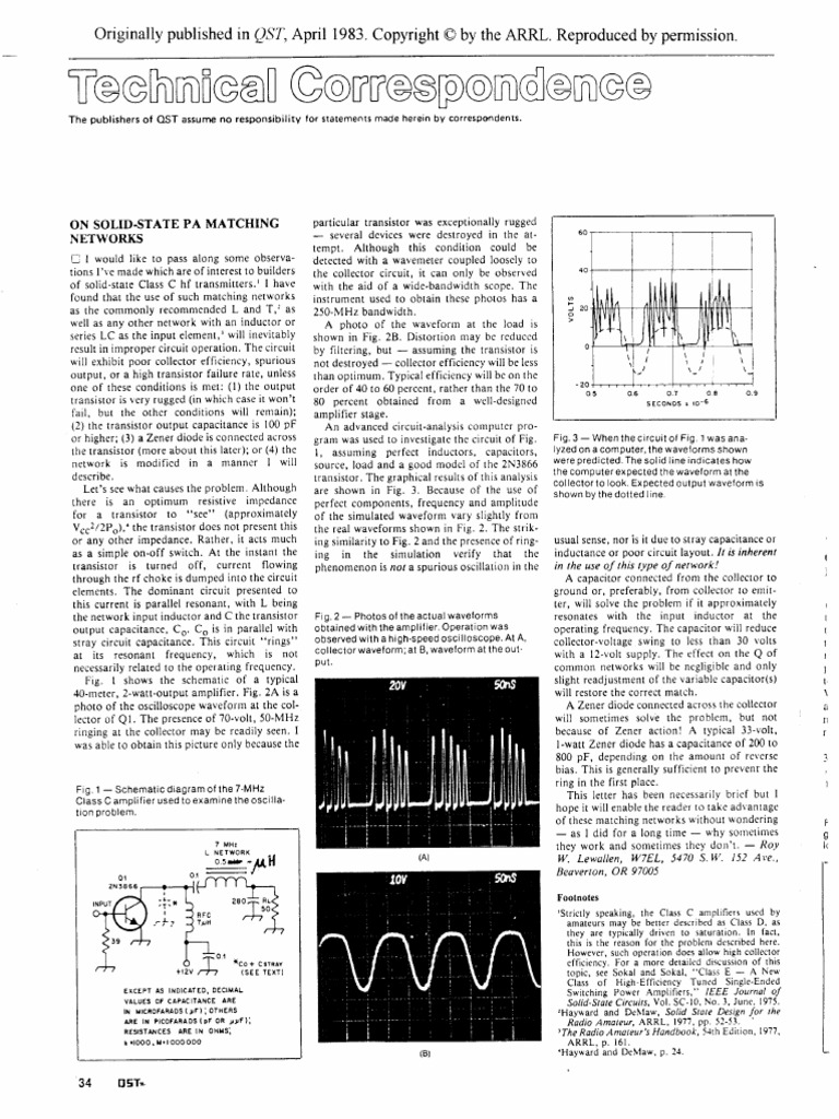 RF Power Amplifier Fundamentals | PDF | Analog Circuits ...