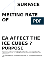 SCIENCE FAIR - Which Shape of Ice Cube Melts The Fastest