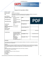 Bid Notice Abstract: Request For Quotation (RFQ)