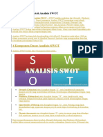 Pengertian Dan Contoh Analisis SWOT