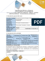 Guía de Actividades y Rúbrica de Evaluación – Etapa 3 – Realizar Árbol de Problemas – Acontecimientos Precipitantes.