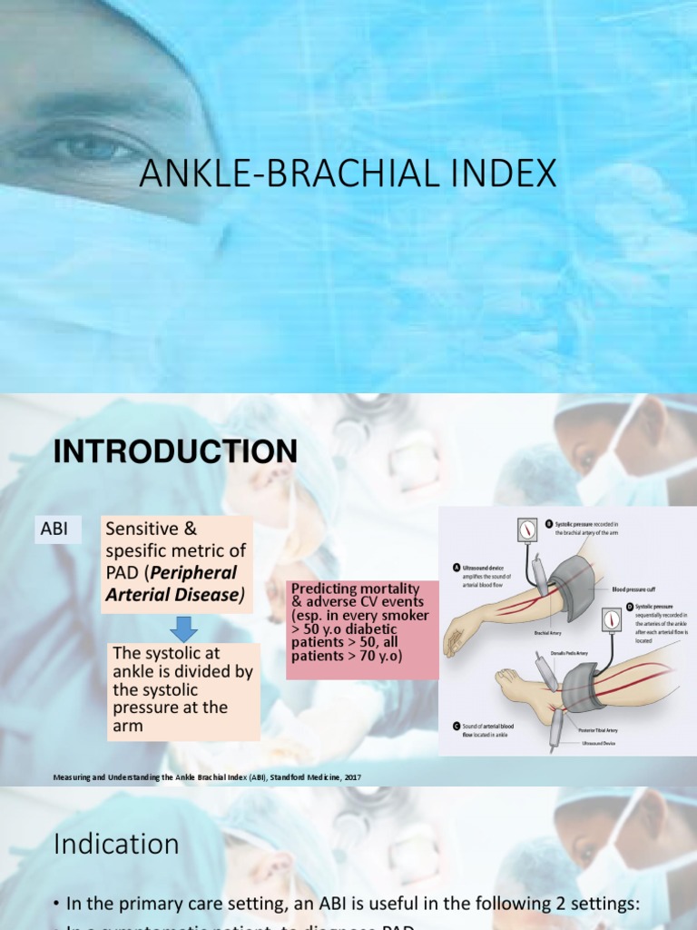 Understanding Ankle-Brachial Index (ABI) | PDF