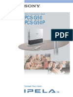 PCS-G50 PCS-G50P: Video Communication System