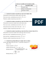 Crystalline vs Amorphous solids packing