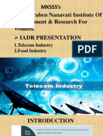 IADR PPT Telecom and Food Industry
