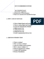 Arduino Course Syllabus