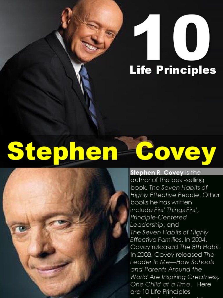 10 Life Principles by Stephen Covey | PDF | Value (Ethics) | Empathy