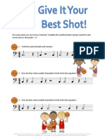 Give It Your Best Shot Rhythm Worksheet