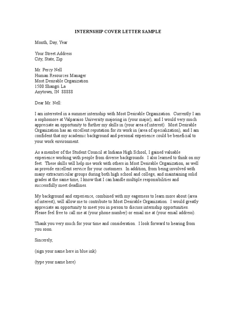 Job Or Internship Cover Letter Pdf Resume Employment