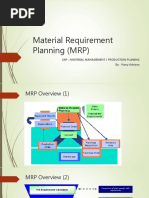 Material Requirement Planning Mr p