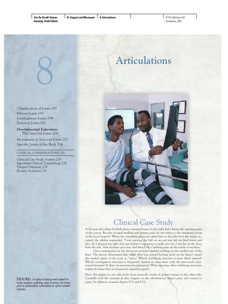 Articulations Clinical Case Study Pdf Joint Knee