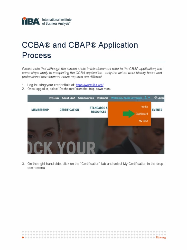 Ccba Cbap Application Process PDF | PDF | Business Analysis ...