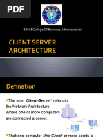 Client Server Architecture