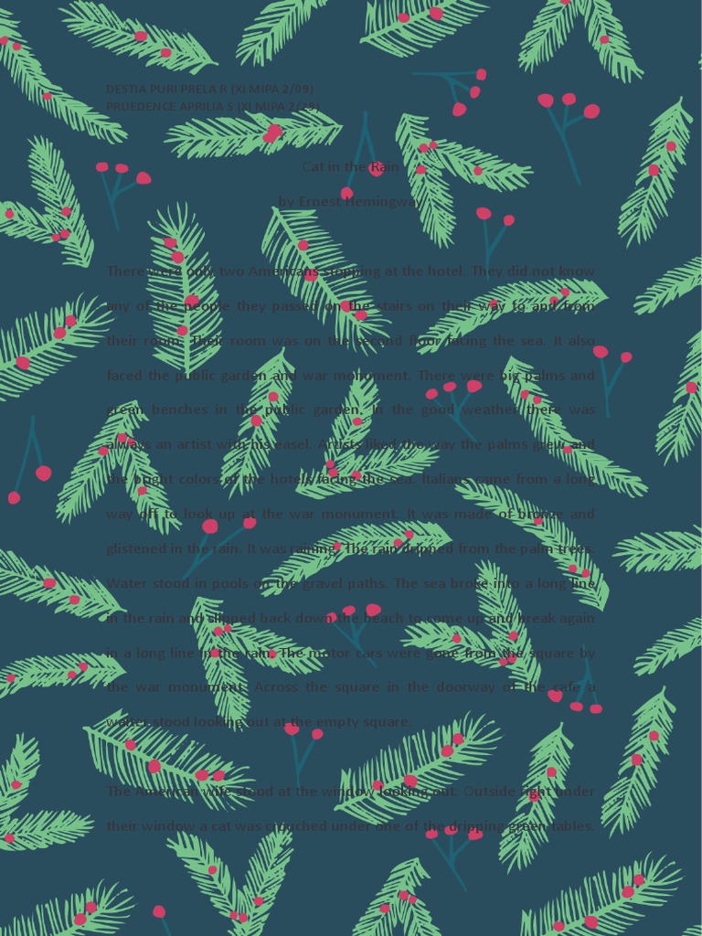 Cat in The Rain PDF Narration