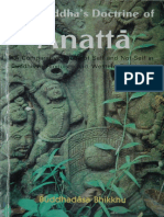 The Buddha's Doctrine of Anatta-Comparative Study of Self and Not-Self in Buddhism, Hindulism and Western Philo
