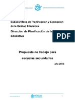 Planificación educativa para escuelas secundarias