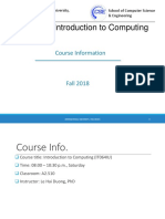 IT064IU - Introduction To Computing: Course Information