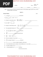 CBSE Class 5 Mathematics Sample Paper Set F