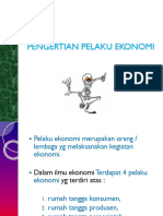 Pengertian Pelaku Ekonomi