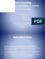 Project Presentation: Real Estate Management System)
