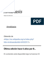 Amibiasis - Wikipedia, La Enciclopedia Libre PDF