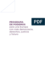 Programa Podemos Europeas