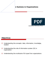Information Systems in Organizations: Laurentiu FRATILA, PH.D