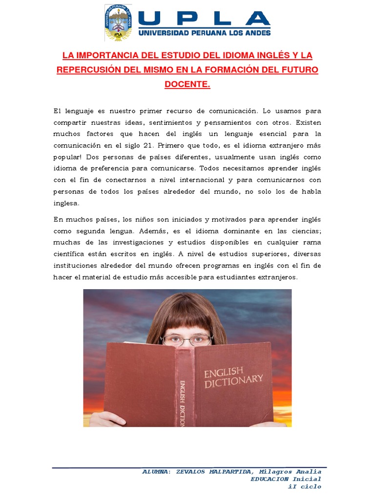 Importancia Del Idioma Ingles | PDF