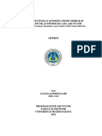 PENGARUH TINGKAT KONSERVATISME TERHADAP RELEVANSI NILAI INFORMASI LABA AKUNTANSI (Studi Empiris: Perusahaan Manufaktur Yang Terdaftar Di BEI Tahun 2009-2012)