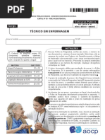 Instituto Aocp 2016 Ebserh Tecnico em Enfermagem Nacional Prova
