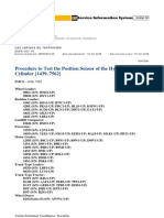 Procedure To Test The Position Sensor of The Hydraulic Cylinder (1439, 7562)