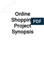 Online Shopping Project Synopsis