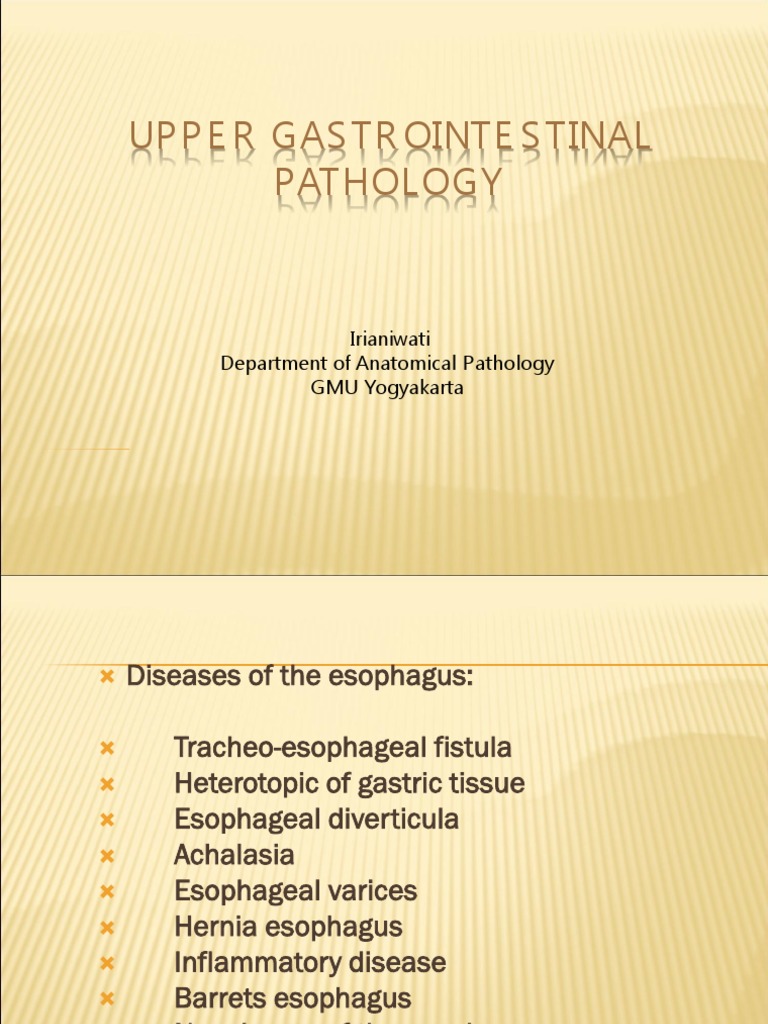 Esophageal and Gastric Pathologies Overview | PDF | Esophagus | Stomach