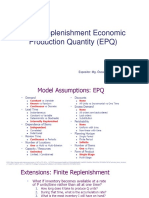 1 - Finite Replenishment Economic Production Quantity