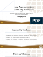 7 Tekstong Argumentatibo Ipaglaban Ang Katuwiran-1