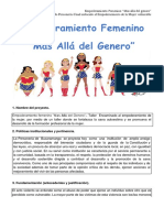 Empoderamiento femenino: Taller para fortalecer a la mujer vulnerable