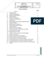 Procedimiento para Trabajos de Campo