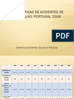 Estatísticas de acidentes de trabalho Portugal 2008