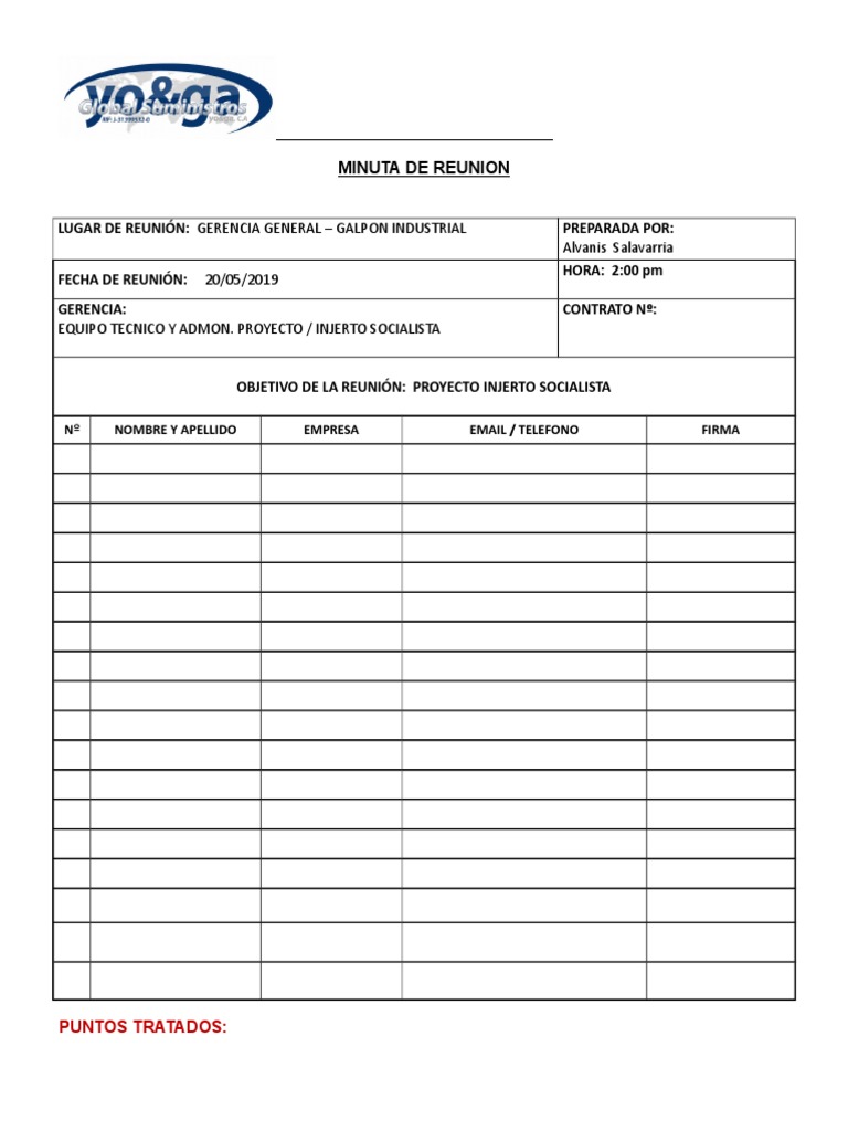 Formato de Minuta de Reunion II (1)