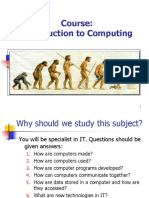 Introduction to Computing Course Overview