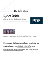 Símbolo de Los Apóstoles - Wikipedia, La Enciclopedia Libre