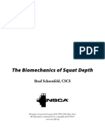 The Biomechanics of Squat Depth: Brad Schoenfeld, CSCS